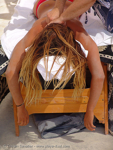 massage - ruth parra - burning man 2005, ruth parra, woman