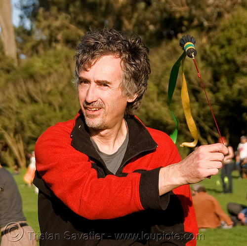 me spinning poi - golden gate park (san francisco), man