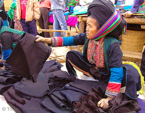 mien yao/dao woman - vietnam, colorful, dao, dzao tribe, hill tribes, indigenous, mien yao tribe, mèo vạc