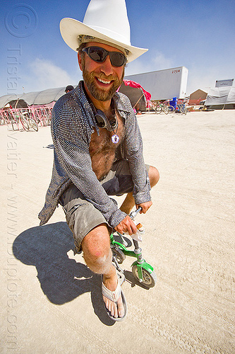 mini bicycle, burning man 2013
