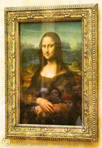 mona lisa (le louvre museum), frame, gioconda, joconde, le louvre, mona lisa, painting, tourists