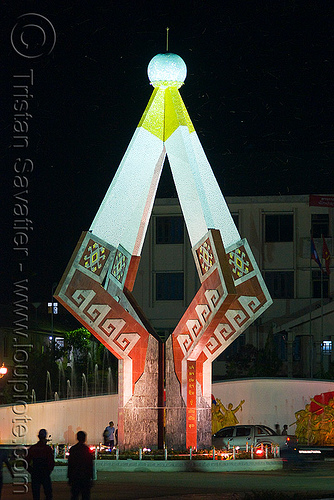 monument - xam nua (laos), monument, night, sam nua, xam nua