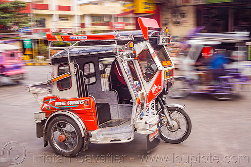 motorized tricycle (philippines), bontoc, colorful, motorcycle, motorized tricycle, sidecar, tricycle philippines