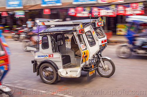 motorized tricycle (philippines), bontoc, colorful, motorcycle, motorized tricycle, sidecar, tricycle philippines