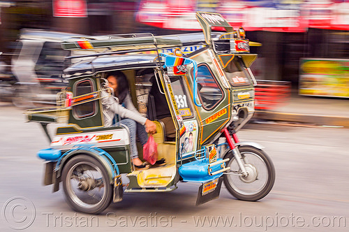 motorized tricycle (philippines), bontoc, colorful, motorcycle, motorized tricycle, passenger, sidecar, sitting, tricycle philippines, woman