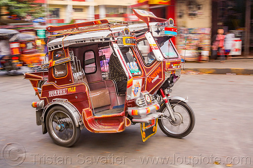 motorized tricycle (philippines), bontoc, colorful, motorcycle, motorized tricycle, sidecar, tricycle philippines