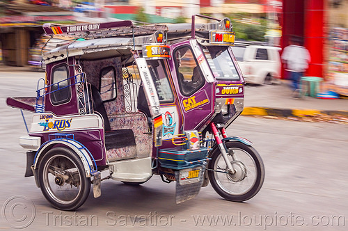 motorized tricycle (philippines), bontoc, colorful, motorcycle, motorized tricycle, sidecar, tricycle philippines