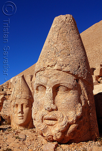nemrut dagi - stone heads, heads, mount nemrut, nemrut dagi, nemrut dağı, sculptures, statues, tumulus