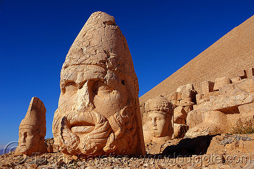nemrut dagi stone heads (turkey country), commagene, heads, hellenistic armenian kingdom, mount nemrut, nemrut dagi, nemrut dağı, sculpture, statue, tumulus