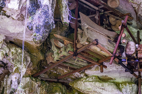 old toraja erong coffins in londa cave burial site, burial site, cemetery, erong coffins, grave, graveyard, liang, londa burial cave, londa cave, tana toraja, tomb