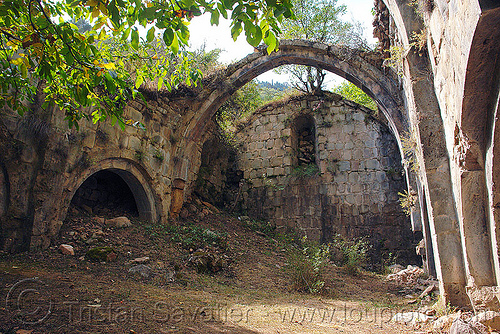 otkhta monastery - dört church - georgian church ruin (turkey country), byzantine, dort church, dört kilise, georgian church ruins, orthodox christian, otkhta ecclesia, otkhta monastery, vaults