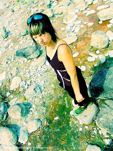 pai-hot-spring - anke-rega, cross-processed, hot springs, woman