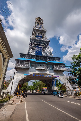 pakaya tower in limboto, architecture, building, eiffel tower, road