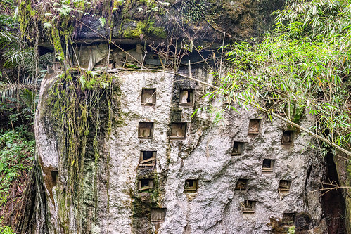 pana' rock-tombs - ancient toraja children burial site, burial site, cemetery, graves, graveyard, liang pak, rock tombs, tana toraja