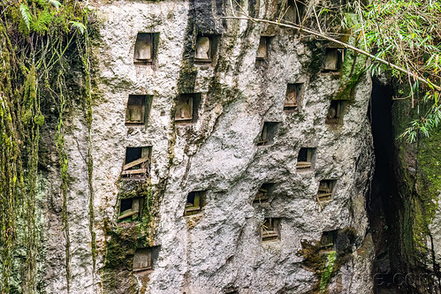 pana' rock-tombs - ancient toraja children burial site, burial site, cemetery, graves, graveyard, liang pak, rock tombs, tana toraja