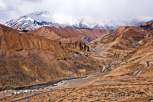 pang - manali to leh road (india), ladakh, mountains, pang