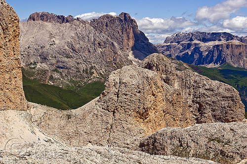 passo di lausa - dolomites - mountain landscape, alps, dolomites, dolomiti, hiking, landscape, mountaineering, mountains, passo di lausa, trekking, via ferrata