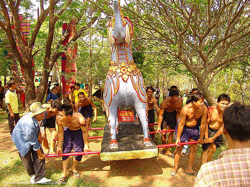 ปราสาทหินพนมรุ้ง - phanom rung festival - thailand, carnival float, elephant sculpture, elephant statue, ป�\xb8\xa3าสาทหินพนมรุ้ง