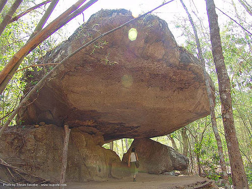 phu phra bat historical park - อุทยานประวัติศาสตร์ภูพระบาท - stones garden - ban phu (thailand), balancing rock, boulder, erosion, rock formations, sandstone, อุทยานประวัติศาสตร์ภูพระบาท