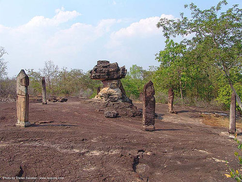 phu phra bat historical park - อุทยานประวัติศาสตร์ภูพระบาท - stones garden - ban phu (thailand), bai, balancing rock, boulder, boundary markers, erosion, rock formations, sandstone, sema, stone markers, อุทยานประวัติศาสตร์ภูพระบาท