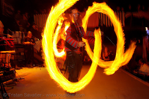 pi spinning poi - LSD fuego, bohemian carnival, fire dancer, fire dancing, fire performer, fire poi, fire spinning, night, spinning fire
