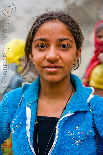 pinky sharma - young pilgrim girl - amarnath yatra (pilgrimage) - kashmir, amarnath yatra, hindu pilgrimage, kashmir, mountain trail, mountains, pilgrim