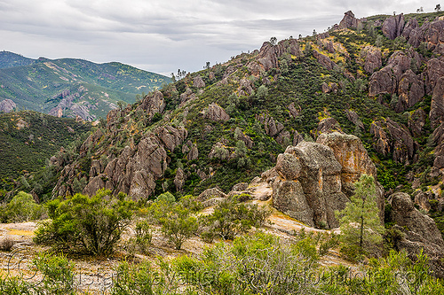 pinnacles national park (california) - condor gulch trail, hiking, landscape, pinnacles national park, rock formations