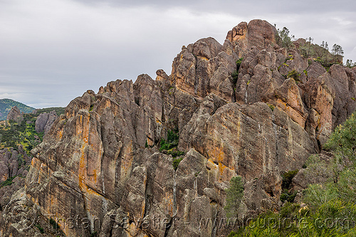 pinnacles national park (california) - high peaks trail, cliff, hiking, landscape, pinnacles national park, rock formations