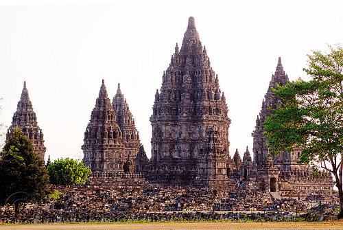 prambanan temple towers (java), archaeology, candi prambanan, hindu temple, hinduism, ruins, trimurti