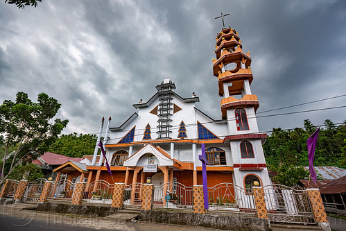 protestant church in manado, architecture, manado, modern church