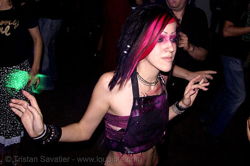 purple raver - lux, dancing, night, raver outfits