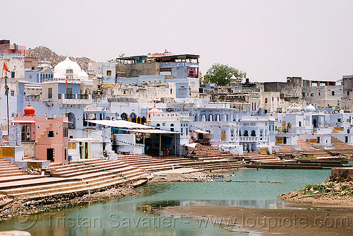 pushkar lake and ghats, ghats, pushkar lake, pushkar sarovar, पुष्कर-सरोवर