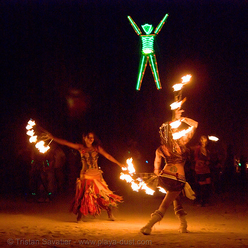 pyronauts of giza - fire conclave - burning man 2007, burning man, fire conclave, night of the burn, pyronauts of giza