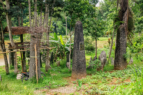 recently erected toraja megalith memorial stones (menhirs) in bori kalimbuang, bori kalimbuang, megaliths, memorial stones, menhirs, simbuang batu, tana toraja