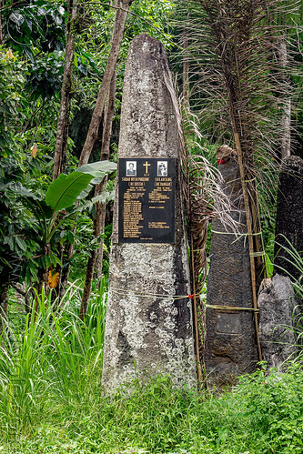 recently erected toraja megalith memorial stones (menhirs) in bori kalimbuang, bori kalimbuang, megaliths, memorial stones, menhirs, simbuang batu, tana toraja