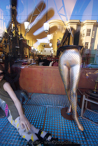 reflections (haight street, san francisco, california), haight street, mannequin, shop, store dummies, store window