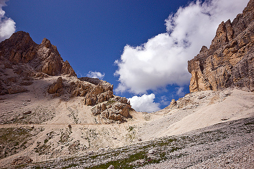 rifugio passo principe and catinaccio d'antermoia, alps, catinaccio d'antermoia, dolomites, dolomiti, landscape, mountaineering, mountains, passo principe, rifugio, via ferrata