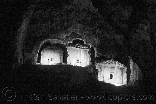 rock-cut tombs of the pontic kings (amasya), amaseia, amasya, archaeology, cliff, harşena, lighting, mountain, night, pontic tombs, pontus, rock cut, rock tombs, rock-tomb, vertical