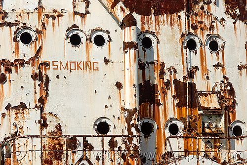 rusting ship in la boca (buenos aires), argentina, boat cemetery, buenos aires, cape blanco, cargo ship, la boca, no smoking, oil tanker ship, petroleum tanker, riachuelo, rusting, rusty, río la matanza, río matanza, ship cemetery, ship graveyard, wreck