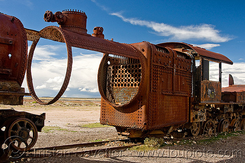 rusty steam locomotive boiler - train cemetery - uyuni (bolivia), boiler, bolivia, enfe, fca, railroad, railway, rusty, scrapyard, steam engine, steam locomotive, steam train engine, train cemetery, train graveyard, train junkyard, uyuni