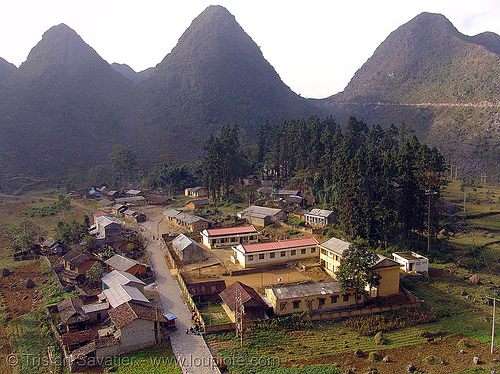 sà phìn - village and mountain landscape (vietnam), landscape