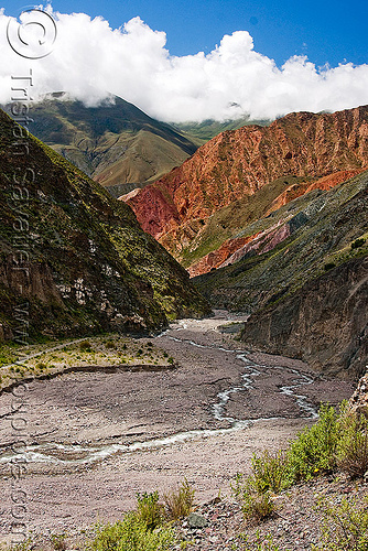 san isidro valley - iruya (argentina), argentina, hiking, iruya, landscape, mountain river, mountains, noroeste argentino, quebrada de humahuaca, river bed, san isidro, trail, trekking, v-shaped valley