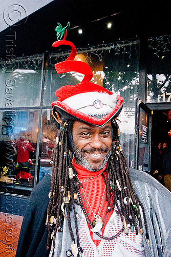 santacon 2009 - santa claus convention (san francisco), christmas, costume, man, red, santa claus, santacon, santarchy, santas, the triple crown