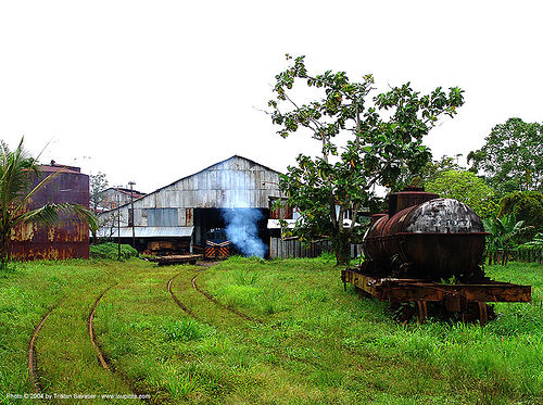 semi-abandoned train yard in puerto limon (costa rica), atlantic railway, costa rica, puerto limon, rusty, tankcar, train depot, train yard, trespassing