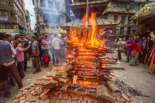 shivaratri fire near temple in the street of kathmandu (nepal), bonfire, burning, hinduism, kathmandu, maha shivaratri, shivaratri fire, wood