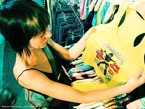 shopping - anke-rega, cross-processed, woman