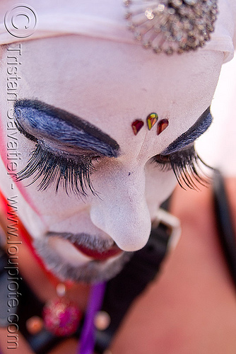 sisters of perpetual indulgence - novice sister eden asp, bindis, drag, eden asp, eyelashes, makeup, man, novice