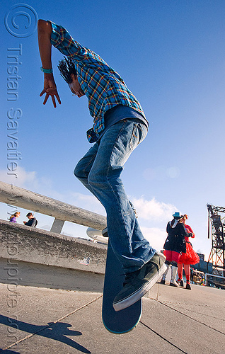 skateboarder - karl watson - superhero street fair (san francisco), freestyle, islais creek promenade, jump, karl watson, man, skateboard, skateboarder, skateboarding, superhero street fair