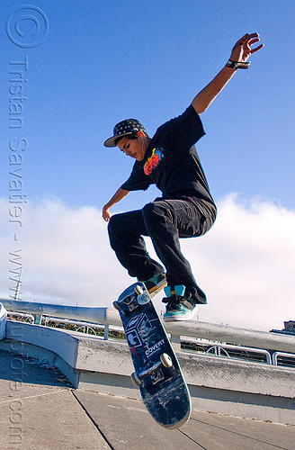 skateboarder - superhero street fair (san francisco), freestyle, islais creek promenade, jump, man, skateboard, skateboarder, skateboarding, superhero street fair