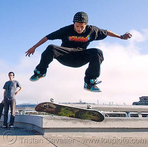 skateboarder - superhero street fair (san francisco), freestyle, islais creek promenade, jump, man, skateboard, skateboarder, skateboarding, superhero street fair